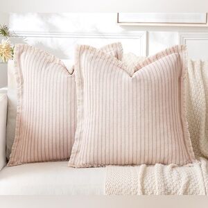 Pink Decorative Pillow Covers – Set of 2 💗🛋️